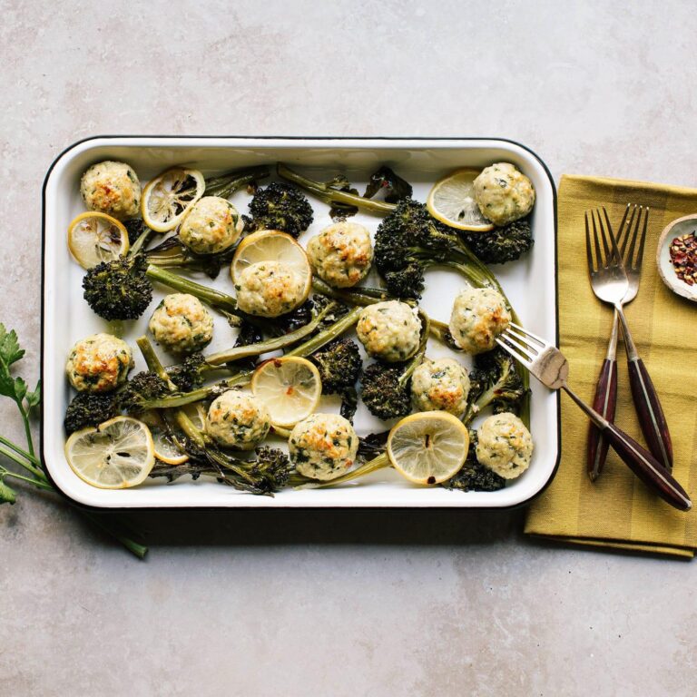 Lemon Chicken Ricotta Meatballs